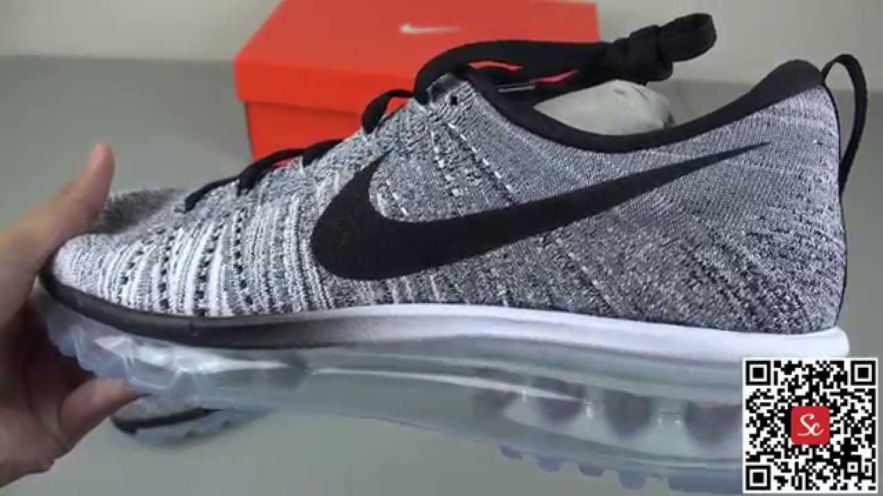 nike air max flyknit oreo