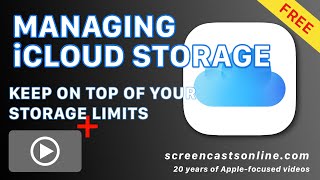 iCLOUD DRIVE - Organise your storage and keep within your limits