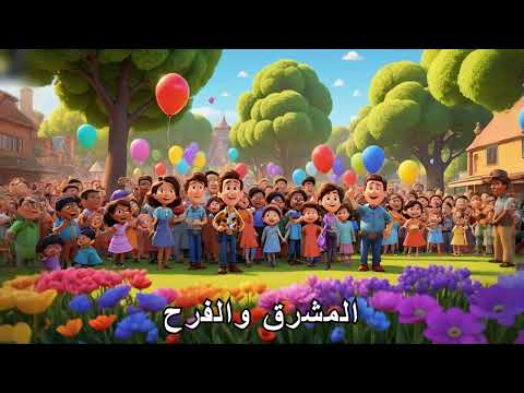 كلمات أنشودة دنيانا مع موسيقى هادئة ومشاهد معب رة عن مرح الأطفال