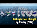 Destroyer fleet strength by country 2024