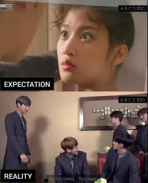 EXO NEXT DOOR (Expectation vs Reality) D.O. acting as Chanyeol's Heroine 😂