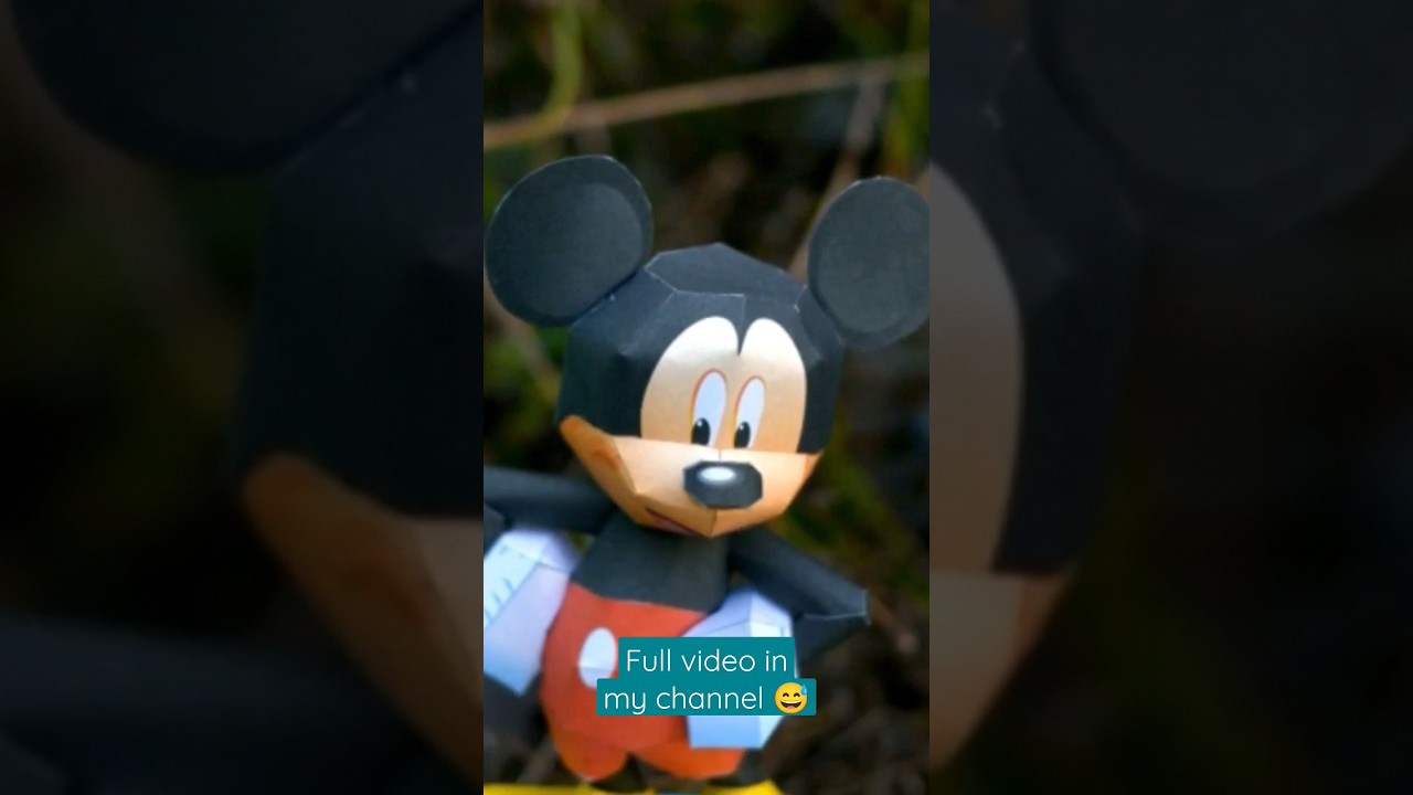 How to Make a Cute Mickey Mouse Paper Craft - DIY Disney Paper Art Tutorial 