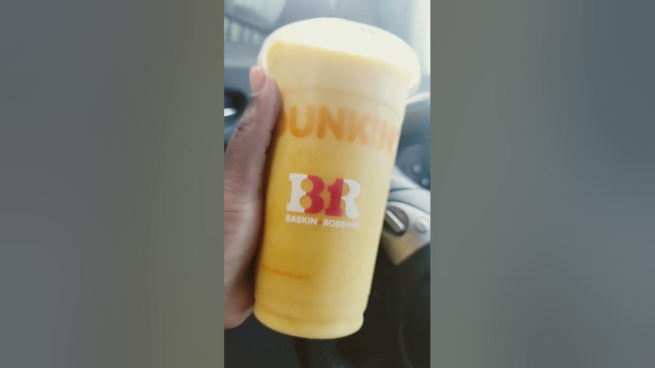 Dunkin mango smoothie YouTube