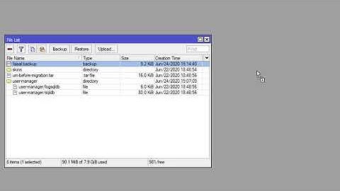 Mikrotik Router Backup and Restore Configuration