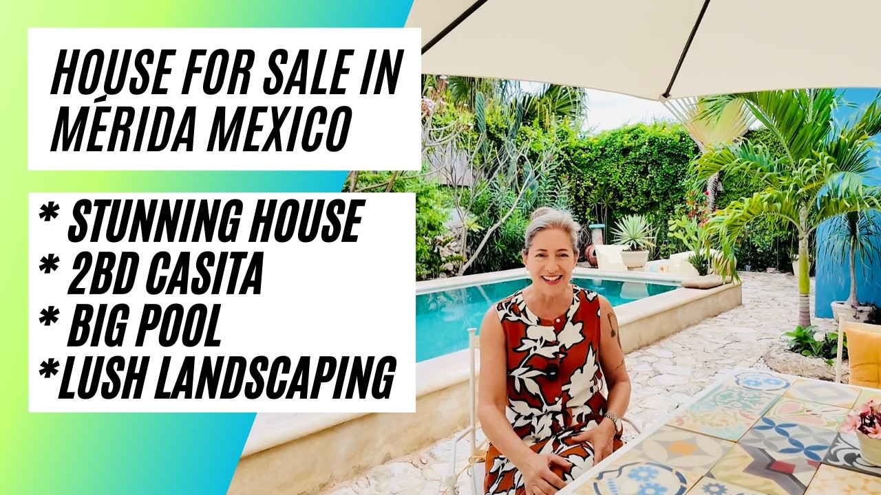 Великолепный дом на продажу в Мериде, Мексика, с гостевым домиком на 2 спальни!