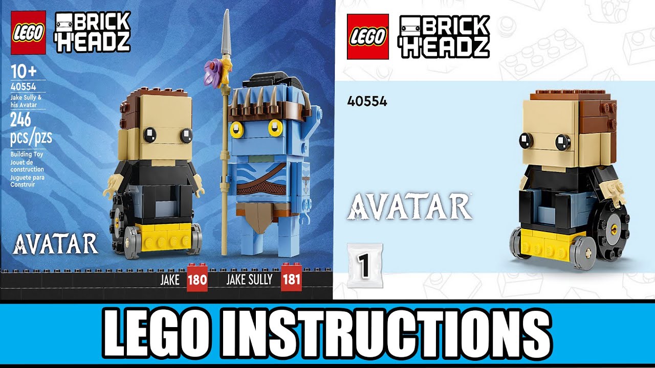 Avatar BrickHeadz - Jake Sully & His Avatar LEGO instructions