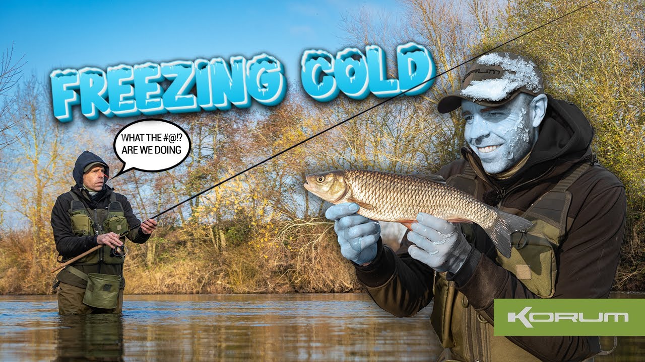 Trotting for Chub on the River Wye - Freezing conditions