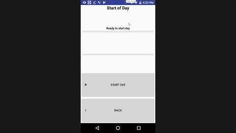 DSD Route Accounting Android - Start of Day