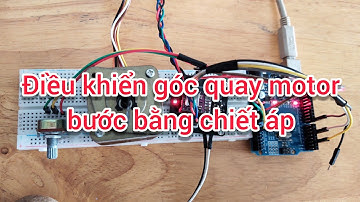 Điều khiển góc quay của motor bước theo chiết áp - DRV8255 Arduino | Control position stepper angle