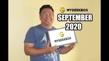 My Geek Box SEPTEMBER 2020 Mystery Subscription Box unboxing & review! MyGeekBox