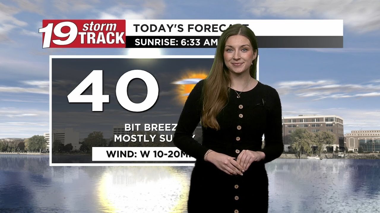 Still a bit breezy today with improving temps through the weekend ...