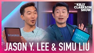 Simu Liu And Pal Jason Y. Lee Debate If It's Okay To Stay In Touch With An Ex