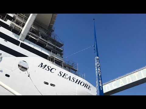 MSC Seashore Float Out Ceremony at Monfalcone, Italy