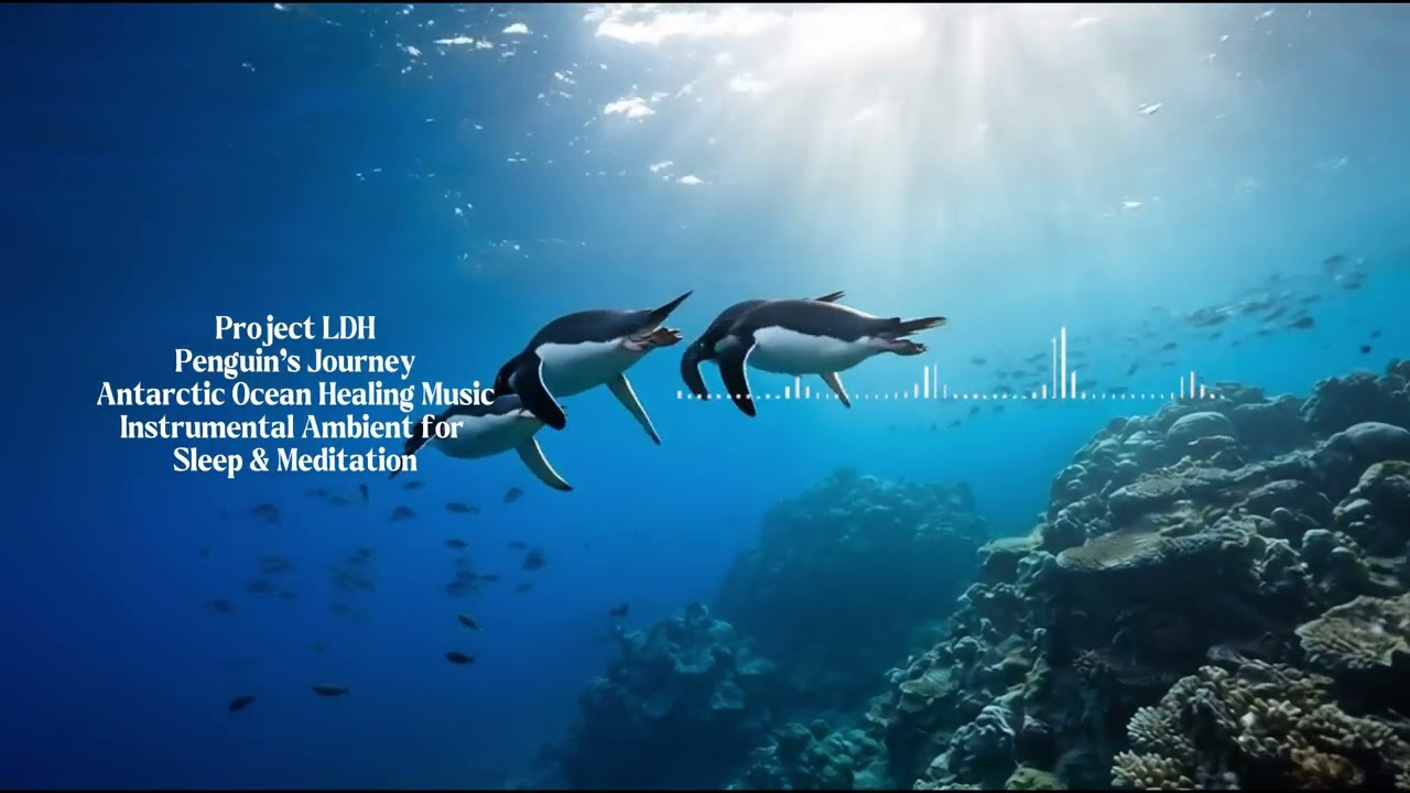 Penguin’s Journey 🐧 Antarctic Ocean Healing Music | Instrumental Ambient for Sleep & Meditation