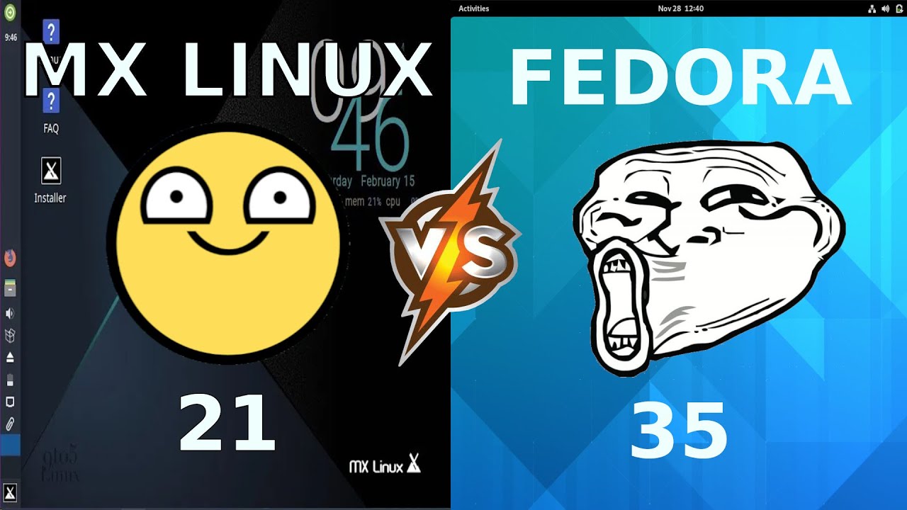 MX Linux 21 vs Fedora 35: Comparing the basics - YouTube