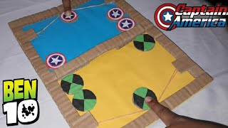 How to make a cardboard game. Captain America vs Ben 10.g idea