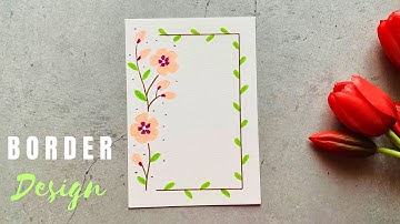 Simple Border Design for School Project | Border Design on Paper | Front Page Design  #borderdesign