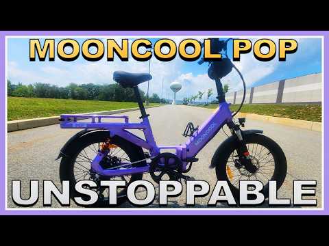 MOONCOOL...POP...A Folding Bike that looks Pretty in Purple and has "BRAWN." Live Electric Life!