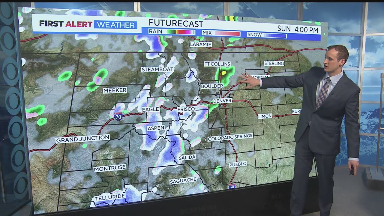Mild & breezy with rain and snow showers in Denver on Easter - YouTube