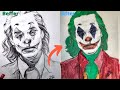 Art paint on paper | joker art paint | art coloring