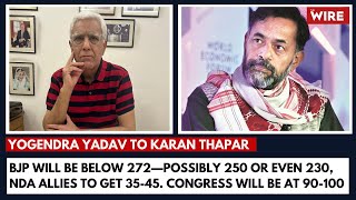 BJP Will Be Below 272–Possibly 250 or Even 230, NDA Allies to Get 3545. Congress Will Be at 90100