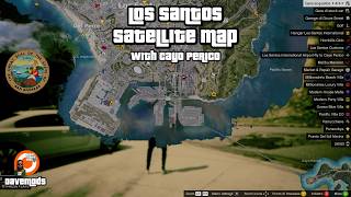 Grand Theft Auto V 2026 Los Santos Satellite Map with Cayo Perico