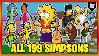 ALL 199 SIMPSONS in FIND THE SIMPSONS || Roblox