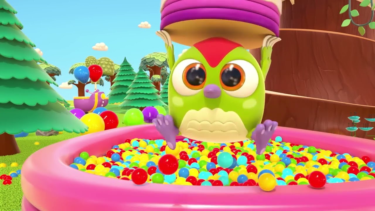 Tecknad film för småbarn med Uggleungen Hopp Hopp 🐦 | Lek med färgglada leksaker