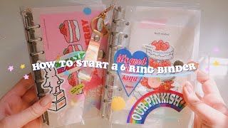 HOW TO START A 6 RING BINDER 🧚‍♀️ the ultimate guide