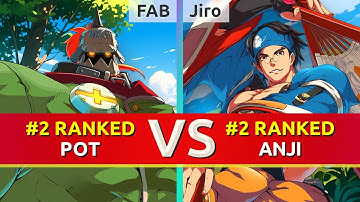 GGST ▰ FAB (#2 Ranked Potemkin) vs Jiro (#2 Ranked Anji). High Level Gameplay