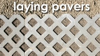 laying pavers
