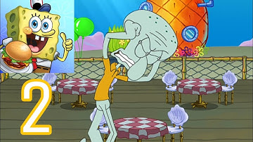 SpongeBob : Krusty Cook-Off - Gameplay Walkthrough - Part 2 - Pancake Stand #2 (iOS,Android)