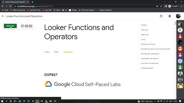 Looker Functions and Operators #googlecloud #qwiklabs #CodingBuddies