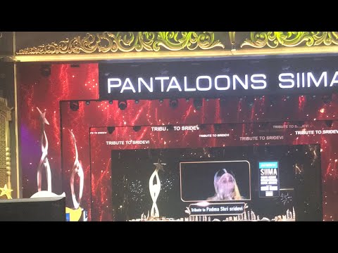 SIIMA Awards 2018 Day 2 Tribute to sridevi dubai