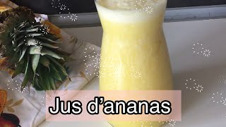 عصير  اناناس صحي و الذوق خرافي/- jus d’ananas