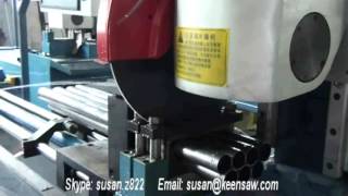 350NC servo automatic pipe cutting machine, metal pipe circular saw machine