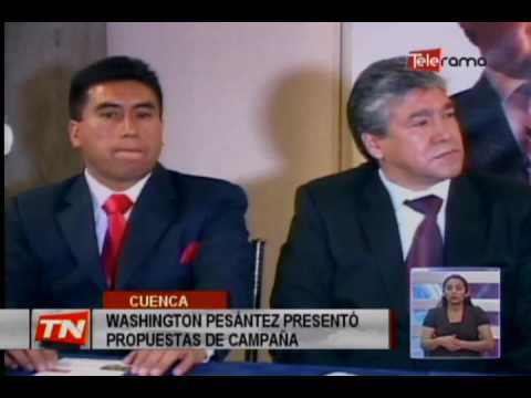 Washington Pesántez presentó propuestas de campaña