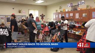 Houston County families prepare for school year at back to school bash