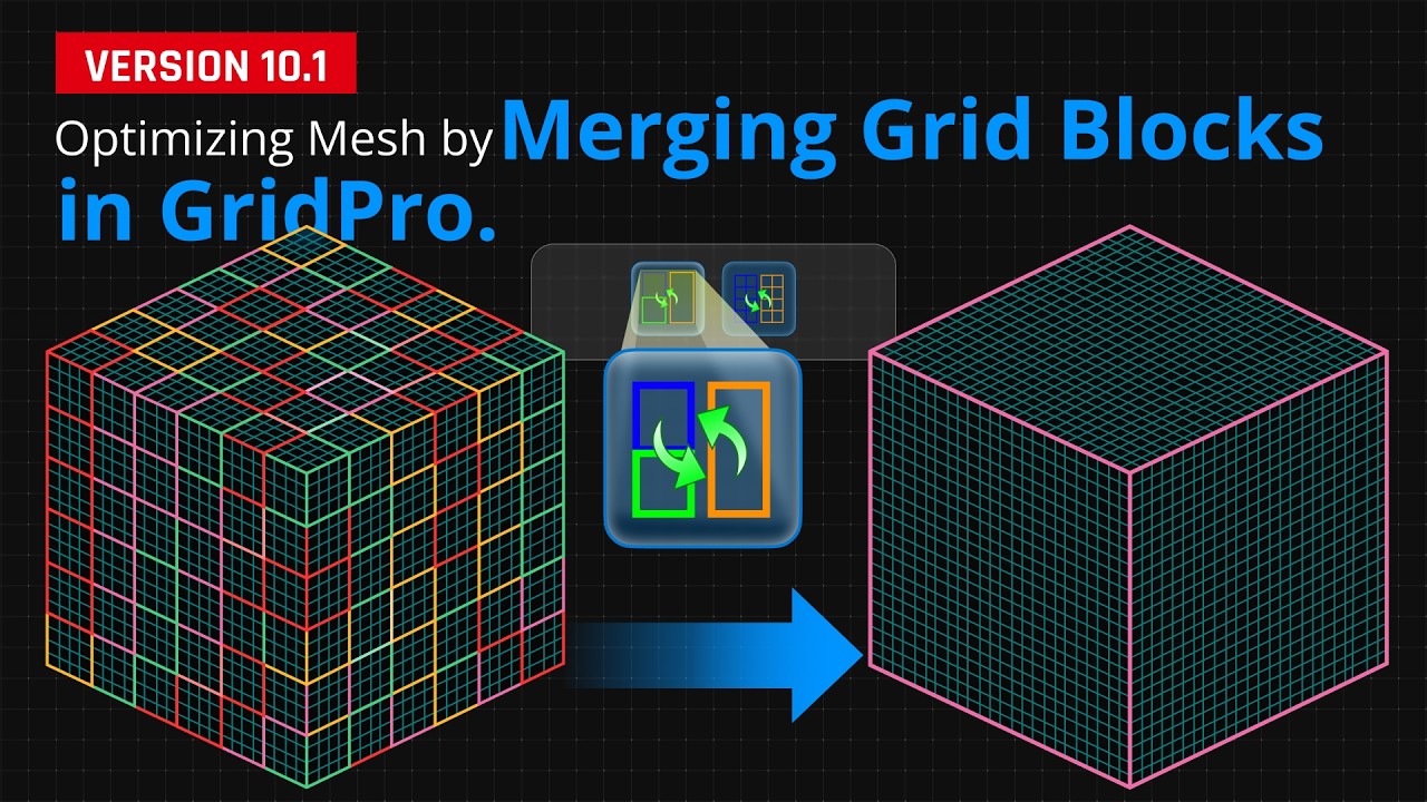 Merge Grid Optimize Mesh by Merging Grid Blocks in GridPro - YouTube