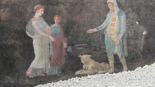 Descubren en Pompeya una impresionante sala con frescos sobre la guerra de Troya