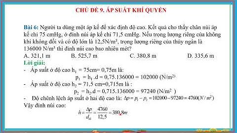 Áp suất khí quyển bằng bao nhiêu năm 2024