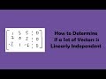 Linear Algebra Concepts Quiz