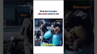 when manager allocates work to employees #bankerlife #office #corporate #ibps