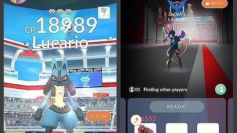 Lucario VS Primal Groudon - 1v1 Level 3 Raid Boss Solo