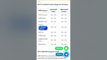 BSTC Cut OFF 2025BSTC 2025 Cut Off| bstc result 2025 |bstc passing marks|predeled cut off #bstc
