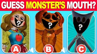 Guess The Monster By MOUTH & EMOJI | Poppy Playtime Chapter 3 & Smiling Critters | Catnap Monster