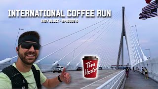 Running the NEW Gordie Howe International Bridge (for a coffee) - Marathon Vlog