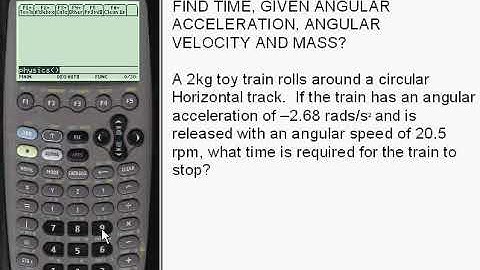 Angular acceleration, find the time object stops