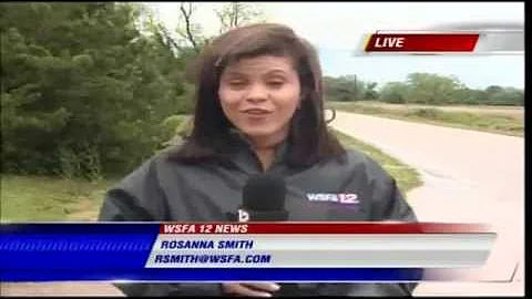 Reporter Rosanna Smith Flood Live Shot