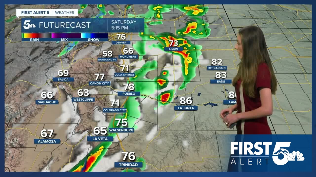 Tracking much cooler temperatures going into the end of the weekend ...